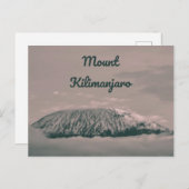 Kilimanjaro Snow Volcano in Tanzania Afrika Briefkaart (Voorkant / Achterkant)