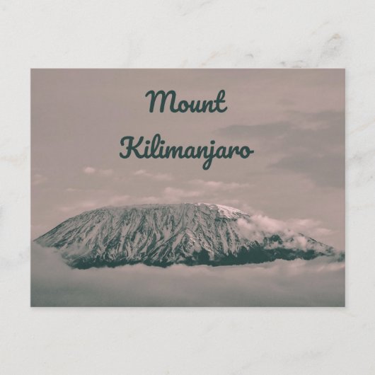 Kilimanjaro Snow Volcano in Tanzania Afrika Briefkaart (Voorkant)
