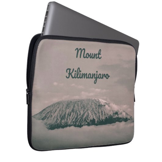 Kilimanjaro Snow Volcano in Tanzania Afrika Laptop Sleeve (Voorkant Rechts)