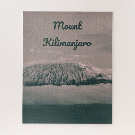 Kilimanjaro Snow Volcano in Tanzania Afrika Legpuzzel (Verticaal)