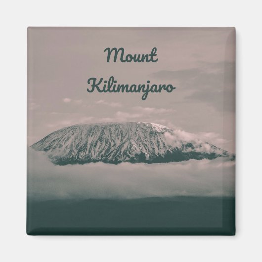 Kilimanjaro Snow Volcano in Tanzania Afrika Magneet (Voorkant)