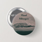 Kilimanjaro Snow Volcano in Tanzania Afrika Ronde Button 5,7 Cm (Voorkant /achterkant)