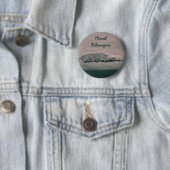 Kilimanjaro Snow Volcano in Tanzania Afrika Ronde Button 5,7 Cm (In situ)