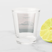 Kilimanjaro Snow Volcano in Tanzania Afrika Shot Glas (Achterkant)