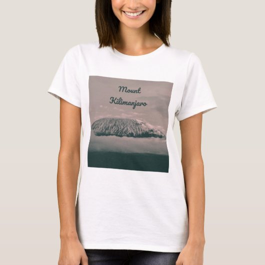 Kilimanjaro Snow Volcano in Tanzania Afrika T-shirt (Voorkant)
