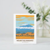 Kilimanjaro Tanzania Africa  Briefkaart (Staand voorkant)