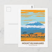 Kilimanjaro Tanzania Africa  Briefkaart (Voorkant / Achterkant)