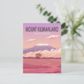 Kilimanjaro Tanzania Africa  Briefkaart (Staand voorkant)