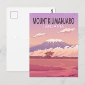 Kilimanjaro Tanzania Africa  Briefkaart (Voorkant / Achterkant)