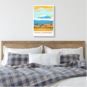 Kilimanjaro Tanzania Africa  Canvas Afdruk (Insitu (Slaapkamer))