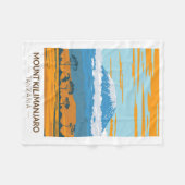 Kilimanjaro Tanzania Africa  Fleece Deken (Voorkant (Horizontaal))