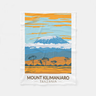 Kilimanjaro Tanzania Africa  Fleece Deken