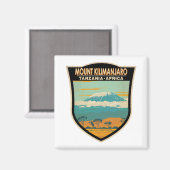 Kilimanjaro Tanzania Africa  Magneet (Voorkant / Achterkant)