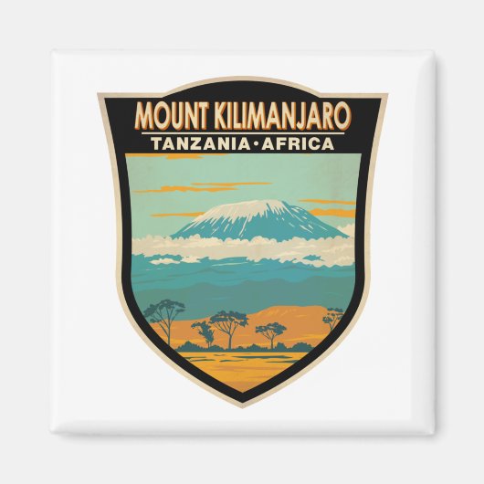Kilimanjaro Tanzania Africa  Magneet (Voorkant)