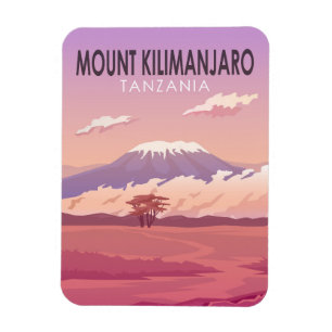 Kilimanjaro Tanzania Africa  Magneet