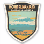 Kilimanjaro Tanzania Africa  Sticker (Voorkant)