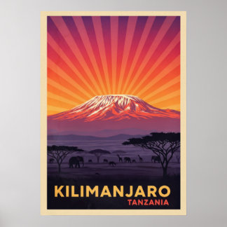 Kilimanjaro Tanzania V04 Poster
