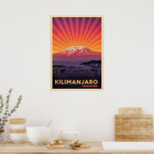 Kilimanjaro Tanzania V04 Poster (Keuken)
