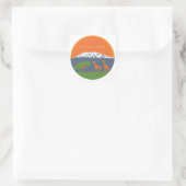 Kilimanjaro Vierkante Sticker (Tas)