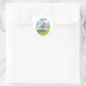 Kilimanjaro Vierkante Sticker (Tas)