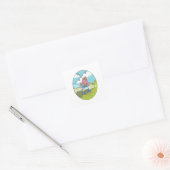 Kilimanjaro Vierkante Sticker (Envelop)