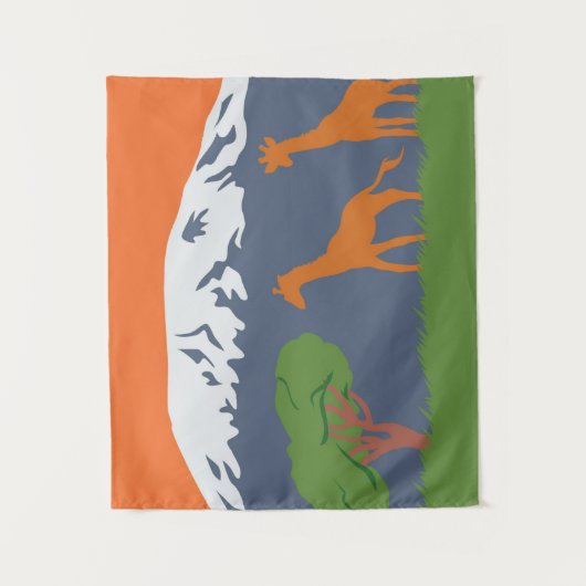 Kilimanjaro Wandkleed (Voorkant)