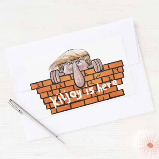 Kiljoy is hier rechthoekige sticker (Envelop)