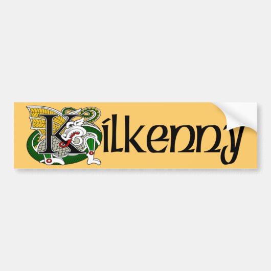 Kilkenny-Bumpersticker Bumpersticker (Voorkant)