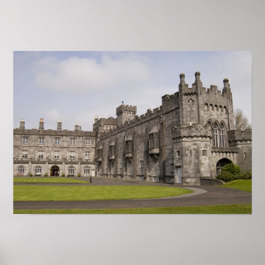 Kilkenny Castle, County Kilkenny, Ierland. Poster (Voorkant)