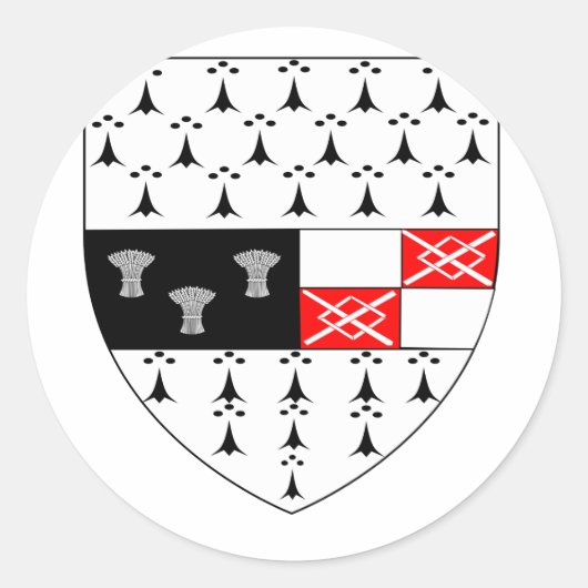 Kilkenny County Crest, Ierland Ronde Sticker (Voorkant)