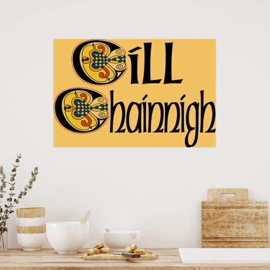 Kilkenny (Gaelic) Poster Print (Keuken)