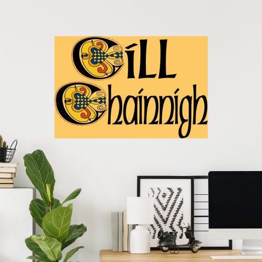 Kilkenny (Gaelic) Poster Print (Thuiskantoor)
