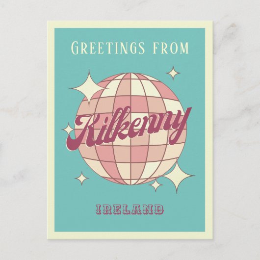Kilkenny Ireland Retro  Briefkaart (Voorkant)