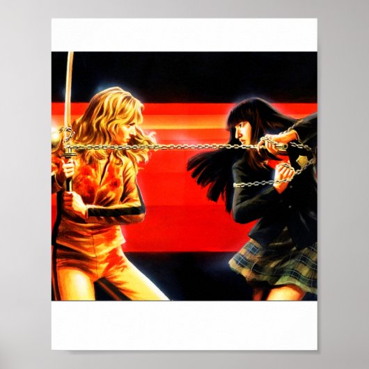 Kill Bill Fhight Black mamba Vs Gogo Poster (Voorkant)
