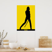KILL BILL Minimal Silhouette Poster (Keuken)