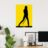 KILL BILL Minimal Silhouette Poster (Thuiskantoor)