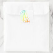 kill blur van delaware vierkante sticker (Tas)