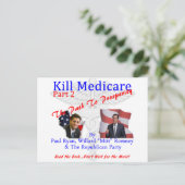 Kill Medicare Part 2 Briefkaart (Staand voorkant)