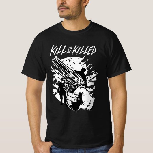 Kill or be Killed Jongens & Meisjes Nieuw Hallowee T-shirt (Voorkant)