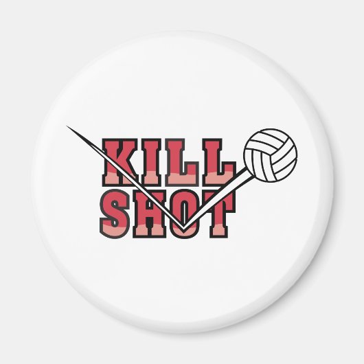 Kill Shot Volleyball Magneet (Voorkant)
