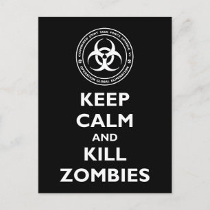 Kill Zombies Briefkaart