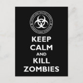 Kill Zombies Briefkaart (Voorkant)