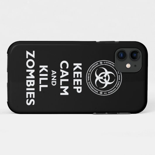 Kill Zombies Case-Mate iPhone Case (Achterkant (horizontaal))
