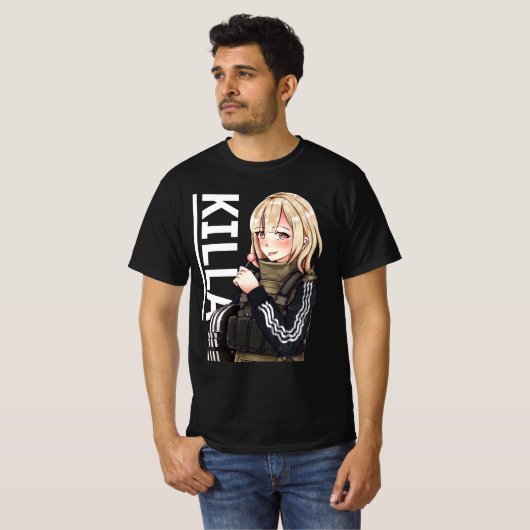 KILLA Escape van Tarkov meme T-shirt (Voorkant volledig)