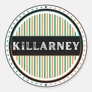 Killarney City Pride Emblem – Ierse identiteit Ronde Sticker