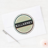 Killarney City Pride Emblem – Ierse identiteit Ronde Sticker (Envelop)