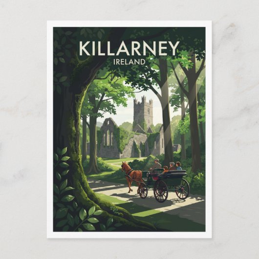 Killarney Ierland Briefkaart (Voorkant)