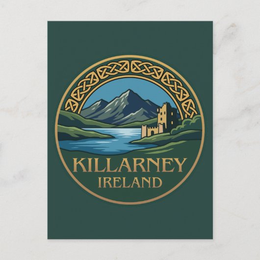 Killarney Ierland Briefkaart (Voorkant)