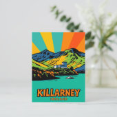 Killarney, Ierland Lake Art Travel Briefkaart (Staand voorkant)