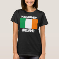 Killarney, Ierland met Ierse vlag